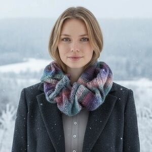 Echo New York Jewel Toned Infinity Scarf